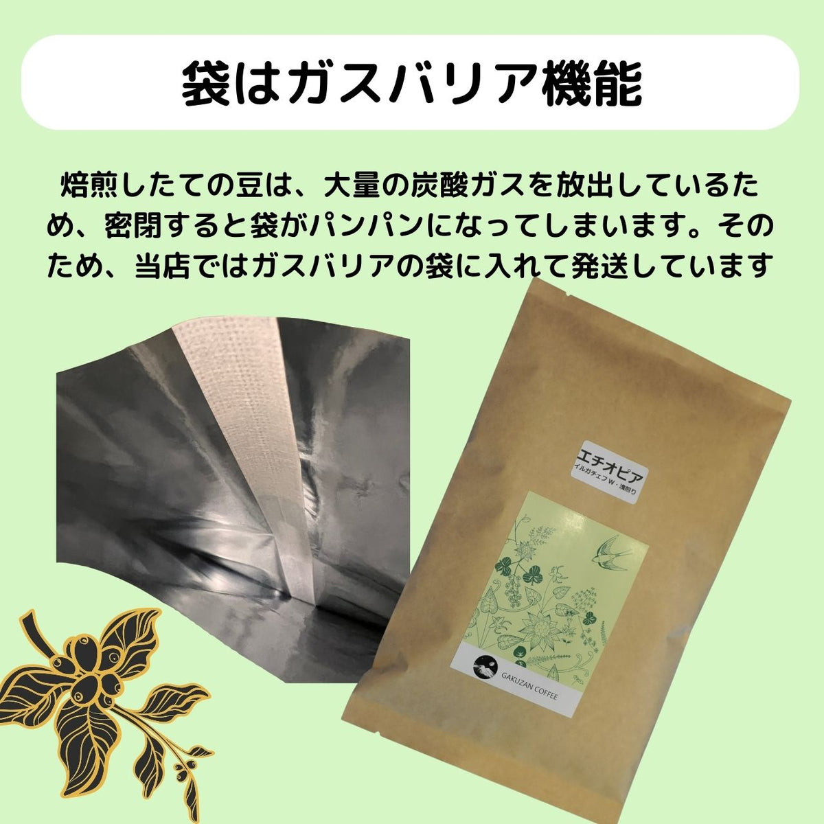 エチオピア・イルガチェフ 中煎り｜華やかな香りとやさしい甘さ｜岳山珈琲